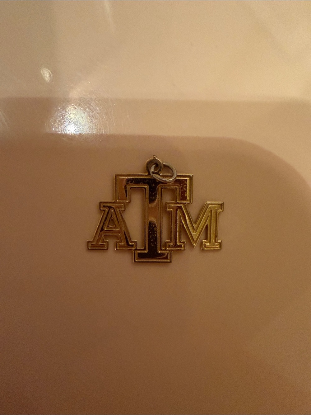 Vintage Gold tone Texas A&M Charm